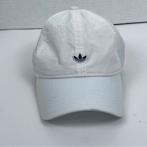 Adidas Women's White Adjustable Cap with Classsic Trefoil Logo One Size; Sports
